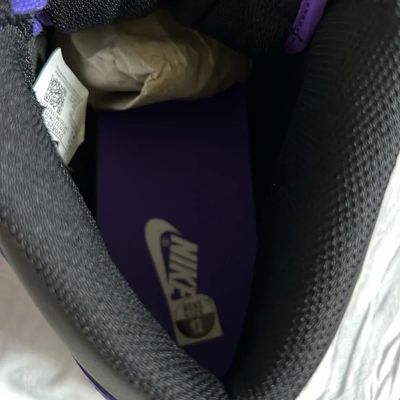 Nike Dunk High Psychic Purple Retro DV0829-500 Premium Black Court - Picture 8 of 8